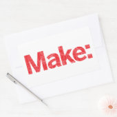 Marke Rechteckiger Aufkleber (Umschlag)