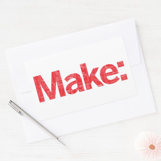 Marke Rechteckiger Aufkleber (Umschlag)