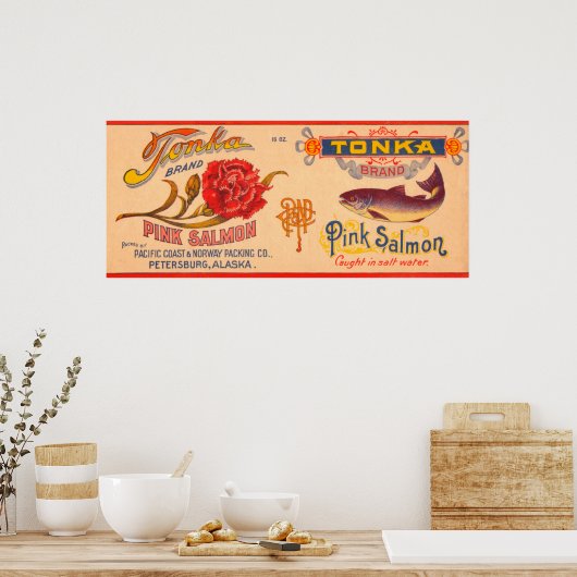 Marke Tonka Lachs Poster (Küche)