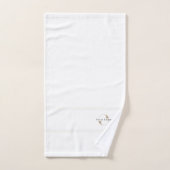 Marke White Elegant Business Logo Hotel Badhandtuch Set (Handtuch)