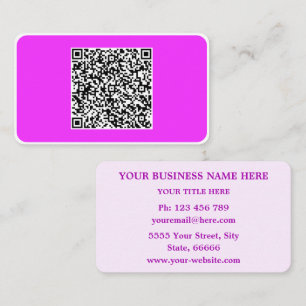 Marken-Design-Beispiel für QR-Code-Geschäftskarten Visitenkarte