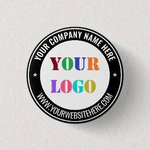 Marken-Geschäftslogo Werbe-Button Beispiel Button