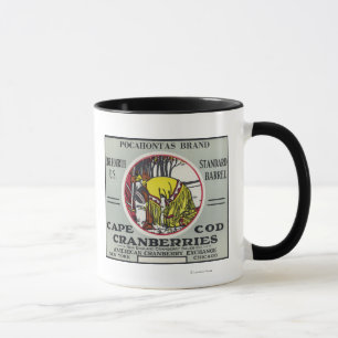 Marken-Moosbeeraufkleber Cape Cods Pocahontas Tasse