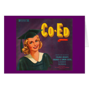 Marken-Orangen-Vintage Anzeige Co Ed