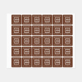 Markenbekleidung für kundenspezifische Firmenlogos Etiketten (Blatt)