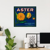 Markenbezeichnung Aster Citrus Crate Poster (Heimbüro)
