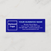 Markenbezeichnung auf Blue Card in Mini-Größe Mini Visitenkarte (Vorderseite)