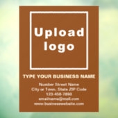 Markenbezeichnung auf Braunglasklammer Fensteraufkleber (Blatt 3)