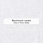 Markenbezeichnung auf dem Etikett "White Rectangle (Design 1)