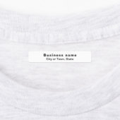 Markenbezeichnung auf dem Etikett "White Rectangle (Befestigt)