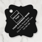 Markenbezeichnung auf dem Extravaganten Platz Geschenkanhänger (Vorderseite)