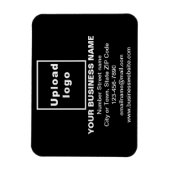 Markenbezeichnung auf dem flexiblen schwarzen Rech Magnet (Vertikal)