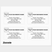 Markenbezeichnung auf der Aufkleber für das weiße (Blatt)