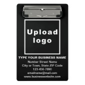 Markenbezeichnung auf der Black Mini-Zwischenablag Mini Klemmbrett (Vorderseite)