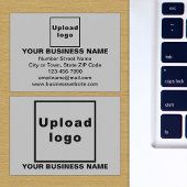 Markenbezeichnung auf der Graue Rechteck-Einschlie Begleitkarte