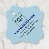 Markenbezeichnung auf der hellblauen Extravagant-P Geschenkanhänger (Vorderseite)