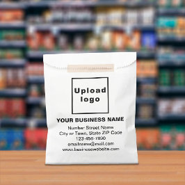 Markenbezeichnung auf der White Paper-Verpackung Geschenktütchen