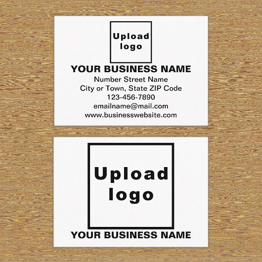 Markenbezeichnung auf der White Rectangle Enclosur Begleitkarte