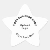 Markenbezeichnung auf der "White Star Shape-Aufkle Stern-Aufkleber (Vorderseite)