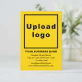 Markenbezeichnung auf gelber Flachkarte (Stehend Vorderseite)