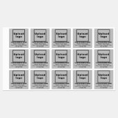 Markenbezeichnung auf grauem Platz - Adhesive Labe Etiketten (Blatt)