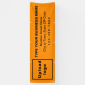 Markenbezeichnung auf Orange Color Long Banner (Vertikal)