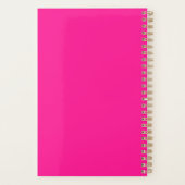 Markenbezeichnung auf rosa Abdeckung des Planners Planer (Rückseite)