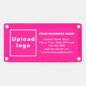 Markenbezeichnung auf Small Pink Banner (Horizontal)