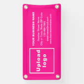 Markenbezeichnung auf Small Pink Banner (Vertikal)