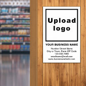 Markenbezeichnung auf weißem Poster