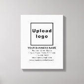 Markenbezeichnung auf weißer Leinwand (Vorderseite)