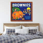 Markenbezeichnung "Brownies Citrus Crate" Leinwanddruck (Insitu (Schlafzimmer))