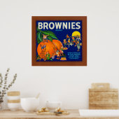 Markenbezeichnung "Brownies Citrus Crate" Poster (Küche)