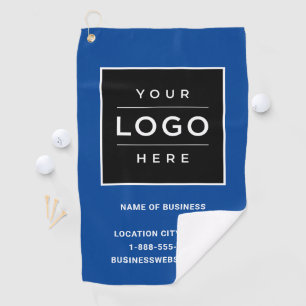 Markenbezeichnung Custom Blue Business Logo Compan Golfhandtuch
