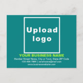 Markenbezeichnung für Aquamarine grüne Postkarte (Vorderseite)