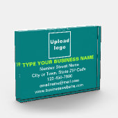 Markenbezeichnung für Aquamarines grünes Rechteck- Fotoblock (Links)