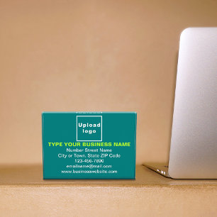 Markenbezeichnung für Aquamarines grünes Rechteck- Fotoblock