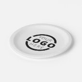 Markenbezeichnung für benutzerdefiniertes Farbwerb Pappteller (Schrägansicht)