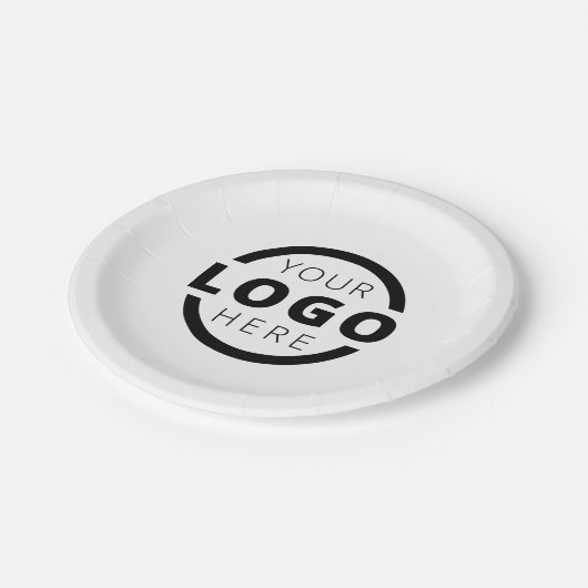 Markenbezeichnung für benutzerdefiniertes Farbwerb Pappteller (Schrägansicht)