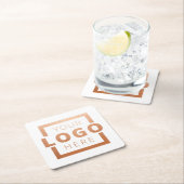 Markenbezeichnung für benutzerdefiniertes Farbwerb Rechteckiger Pappuntersetzer (Vor Ort)