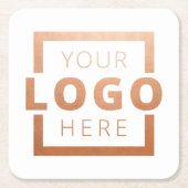 Markenbezeichnung für benutzerdefiniertes Farbwerb Rechteckiger Pappuntersetzer (Vorderseite)