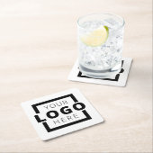 Markenbezeichnung für benutzerdefiniertes Farbwerb Rechteckiger Pappuntersetzer (Vor Ort)