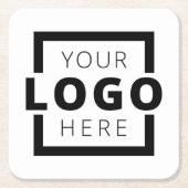 Markenbezeichnung für benutzerdefiniertes Farbwerb Rechteckiger Pappuntersetzer (Vorderseite)