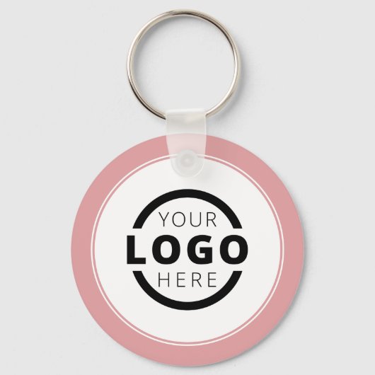 Markenbezeichnung für benutzerdefiniertes rosa Wer Schlüsselanhänger (Vorderseite)