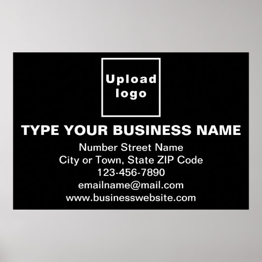 Markenbezeichnung für Black Rectangle Poster (Vorne)