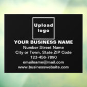 Markenbezeichnung für das schwarze Rechteck Fensteraufkleber (Blatt 3)