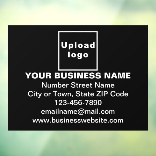 Markenbezeichnung für das schwarze Rechteck Fensteraufkleber (Blatt 3)