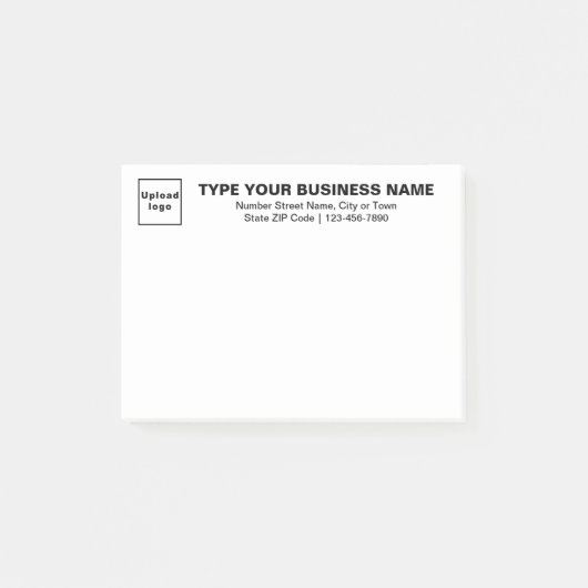 Markenbezeichnung für die Position des weißen Rech Post-it Klebezettel (Vorderseite)