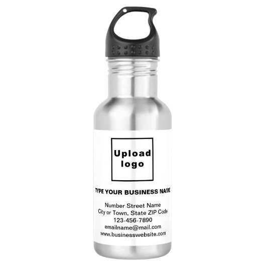 Markenbezeichnung für Edelstahl-Wasserflasche Edelstahlflasche (Vorderseite)