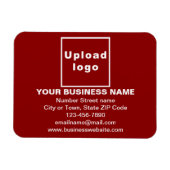 Markenbezeichnung für flexibles Rotes Rechteck Magnet (Horizontal)